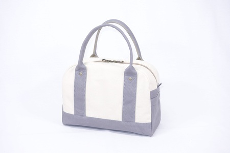 【いちひこ帆布】 ミニボストン/グレー【かばん ファッション 人気 おすすめ 】