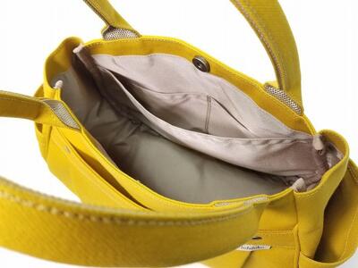 【いちひこ帆布】 マロンバッグ/イエロー【かばん ファッション 人気 おすすめ 】