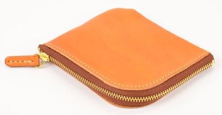 栃木レザー使用｜やわらか本革Lジップミニ財布｜Lzip wallet small 02｜キャメル｜minca（全7色）