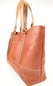 【全6色】栃木レザーのトートバッグ A4サイズ パソコン 肩掛け ビジネスにもカジュアルにも/Tote bag 04/チョコ/minca　403【かばん ファッション 人気 おすすめ 】