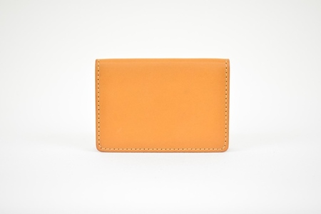 【全7色】栃木レザーの名刺入れ 約50枚収納 ポケット4つ Card holder 02/キャメル/minca　416【雑貨 ファッション 人気 おすすめ 】