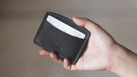 【minca】栃木レザーのヨコ型パスケース 定期入れ パスホルダー02/ブラック　700【雑貨 日用品 人気 おすすめ 】 10,080円