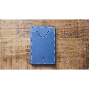 【minca】栃木レザーのタテ型パスケース 定期入れ パスホルダー01/ブルー　694【雑貨 日用品 人気 おすすめ 】