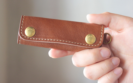 栃木レザー使用｜バッグの本革持ち手カバー 2個セット｜Handle cover｜チョコ｜minca（全7色）