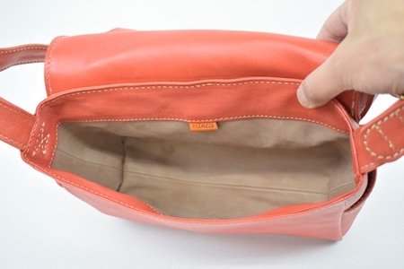 【minca】栃木レザーのショルダーバッグ01S 斜めがけ ミニサイズ ソフトな手触り/Shoulder bag 01/S/オリーブ　545【かばん ファッション 人気 おすすめ 】