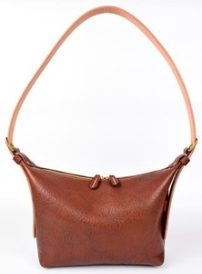 【minca】】栃木レザーのショルダーバッグ02M 斜めがけ コンパクトサイズ/Shoulder bag 02M/チョコ　533