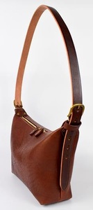 【minca】】栃木レザーのショルダーバッグ02M 斜めがけ コンパクトサイズ/Shoulder bag 02M/チョコ　533【かばん ファッション 人気 おすすめ 】