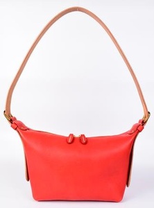 【minca】】栃木レザーのショルダーバッグ02M 斜めがけ コンパクトサイズ/Shoulder bag 02M/レッド　533