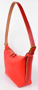 【minca】】栃木レザーのショルダーバッグ02M 斜めがけ コンパクトサイズ/Shoulder bag 02M/レッド 533【かばん ファッション 人気 おすすめ 】