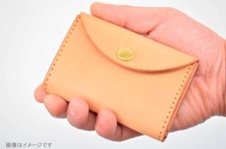 【minca】 栃木レザーのコインケース 小銭入れ カードも入る コンパクト/Coin purse 02/キャメル　475