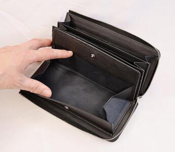 【長財布】Zip long wallet カラー：Black【雑貨 ファッション 人気 おすすめ 】