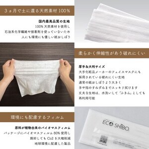 使い切りウェットシート 紙おしぼり ECOSHIBO(R)オモテムジ  50本【1625094】