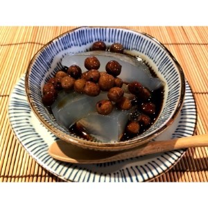 割烹の黒蜜豆寒天　4食分×2セット【配送不可地域：離島】【1247548】