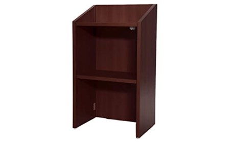 Free Table 講演者台 演台 幅90cm 折りたたみ式 雑貨 日用品 折りたたみ式 講演者台 組み立て式 工具不要  マホガニ