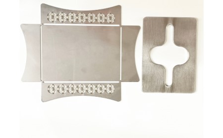 ポケットティッシュケース（組子） 雑貨 日用品 ポケットティッシュ ティッシュ ケース 卓上 デスク ステンレス 