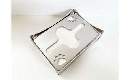 ポケットティッシュケース（猫） 雑貨 日用品 ポケットティッシュ ティッシュ ケース 卓上 デスク ステンレス 