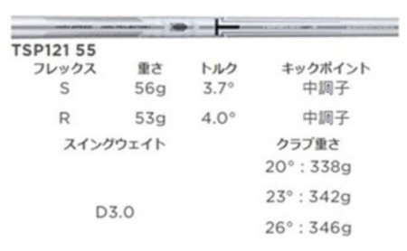 ゴルフクラブ タイトリスト TSR1 ユーティリティ TSP121 55シャフト