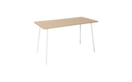 【＆FREL】ワークテーブル 天板（ナチュラルオーク）脚/フレーム（ホワイト）幅90 奥行45 高さ72 インテリア デスク シンプル ワークデスク 作業デスク 作業テーブル パソコンデスク  ホワイトウッド ※離島への配送不可