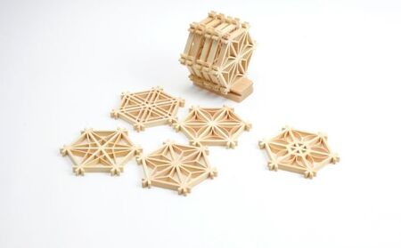 組子 コースター 5種セット 台座付き 鹿沼 かぬま 組子 ひのき ヒノキ 雑貨 日用品 キッチン雑貨 キッチンアイテム 木製コースター ヒノキのコースター シンプル ナチュラル ※沖縄・離島への配送不可