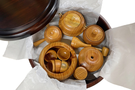 日光彫 日光茶道具｜伝統工芸品 漆塗り 木彫り 木工品 ミニチュア