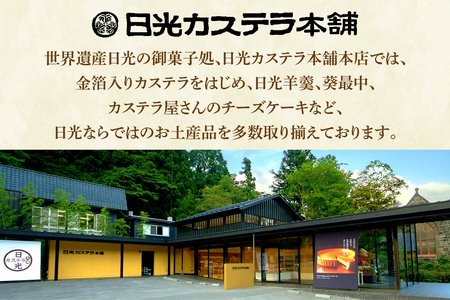 金箔入り特撰日光カステラ4種＆日光羊羹2種セット｜日光カステラ本舗 カステラ 羊羹 ようかん 和菓子 小倉 スイーツ 金箔 ハニー 抹茶 塩 苺 イチゴ チョコ 磐梯日光店 日光 [0757]