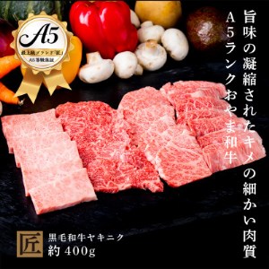 おやま和牛 A5 極 ヤキニク 約400g【配送不可地域：離島】【1096935】