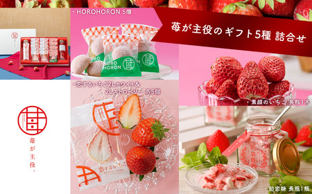 苺が主役のギフト5種 詰合せ