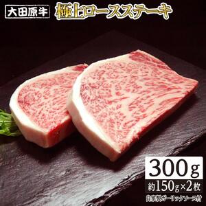 大田原牛 極上ロース ステーキ 2枚セット | ブランド牛 和牛 牛肉  高級 ロース 300g 11,700円
