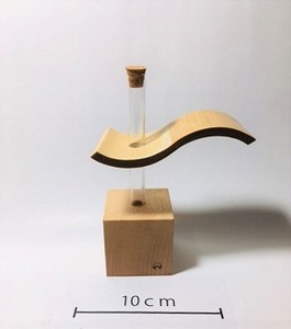 【Soyo】「そよ風」をモチーフにした竹のオブジェ(一輪刺し)