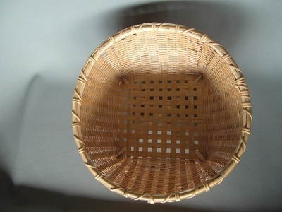 茶碗かご１　直径32cm　高さ15cm　※受注生産につき、発送までに最大2ヶ月程かかる場合あり ｜ 竹工芸 伝統工芸品 日用品 雑貨 栃木県 大田原市