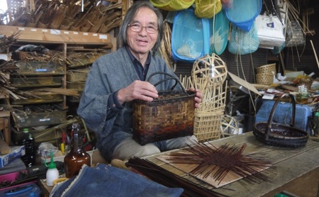 茶碗かご１　直径32cm　高さ15cm　※受注生産につき、発送までに最大2ヶ月程かかる場合あり ｜ 竹工芸 伝統工芸品 日用品 雑貨 栃木県 大田原市