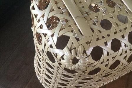 竹八つ目買い物かご大　２４ｃｍ×４０ｃｍ×２７ｃｍ　※受注生産につき、発送までに最大2ヶ月程かかる場合あり ｜ 竹工芸 伝統工芸品 日用品 雑貨 栃木県 大田原市