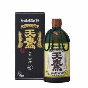 天鷹酒造 純酒粕取焼酎 天鷹 五年 古酒 43度 ｜酒 お酒 焼酎 熟成 栃木県 大田原市