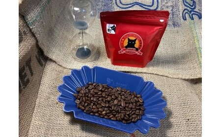 自家焙煎珈琲豆 SAKURA BLEND (シティロースト) 100g×3袋【豆でお届け】｜SAKURA黒猫堂 珈琲 コーヒー 焙煎 コーヒー豆 