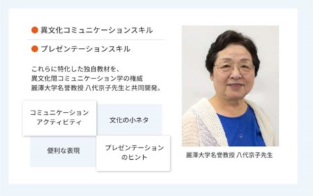 英会話×異文化コミュニケーション ハイブリッド式プライベートレッスン《60分×全4回》(ブリジックオリジナルテキスト使用) [0184]