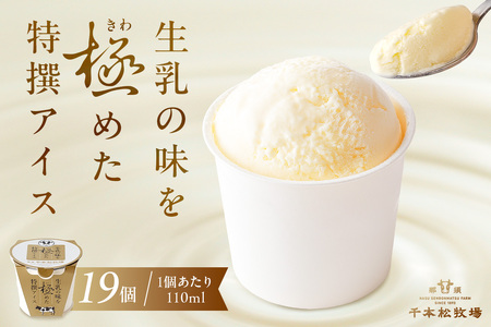 生乳の味を極めた特撰アイス19個セット 【千本松牧場】 ns025-011-19 お菓子 ｽｲｰﾂ ｱｲｽ 牧場 ｱｲｽｸﾘｰﾑ 牛乳 ｱｲｽ 生乳 ﾐﾙｸ ｱｲｽ ﾊﾞﾆﾗ
