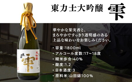 40-3地酒　東力士　大吟醸　雫 | お酒 ギフト 贈り物 贈答 家飲み 栃木県