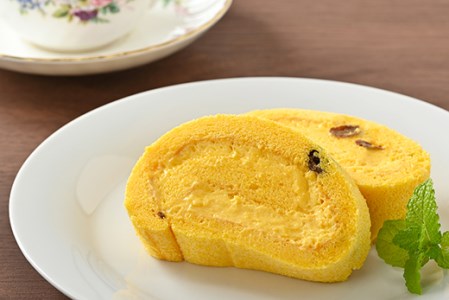 10-30 中山かぼちゃロール | ロールケーキ 2本 (1本 12cm) 南瓜 おやつ お菓子
