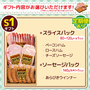 【定期便3回】「手造りハム・ソーセージ」ギフトS1 | 栃木県 下野市