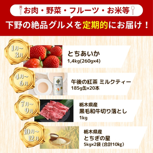 下野市のうまいもん定期便4回 | 栃木県 下野市