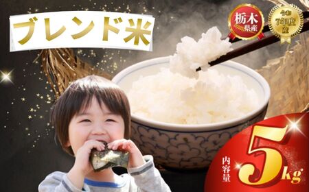 栃木県産 ブレンド米（5kg）【栃木県共通返礼品】AB | 栃木県 下野市