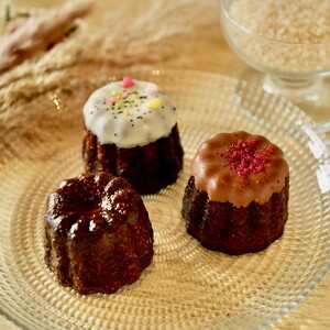 米粉のカヌレ6点セット 人気No.1生ティラミス3個 /プレーン/ショコララズベリー/紅茶各1個グルテンフリー ※着日指定不可