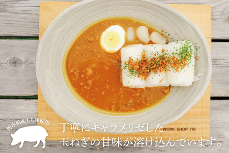 【ギフト対応可】Boulange770　登り窯カレー　レトルトパウチ食品　レトルトカレー　もち豚　贈答用（AB005）