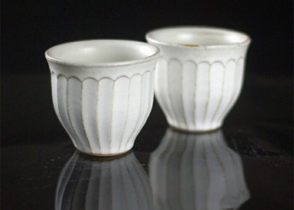 Kinari丸カップ ペア わかさま陶芸 益子町 ふるさと納税 カップ マグカップ 益子焼 人気 湯飲み セット 電子レンジ可(BJ001)