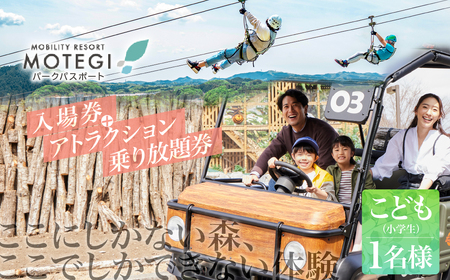 モビリティリゾートもてぎ 入場＋パークパスポート（子供1名分） | リゾート アスレチック アスレチック