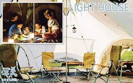 《かもめ島マリンピング2025》グランピングプラン『LIGHT HOUSE（ライトハウス）』ペア1泊2日利用券　テント宿泊　メインテント＆サブテント　利用人数追加可能　炭起こしサポート　海鮮BBQディナー　焚火　朝食付き　アクティビティ　マリンスポーツ　SUP　シュノーケリング　海水浴　釣り　檜山道立自然公園特別エリア