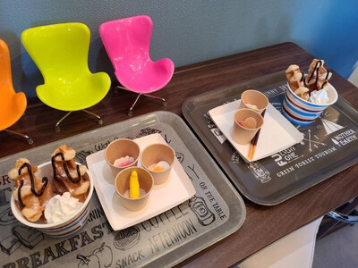 おもちゃのまちのワッフルカップ♪かわいく盛り付けアレンジ体験(3名様) ワッフルカップ 体験 かわいい アレンジ