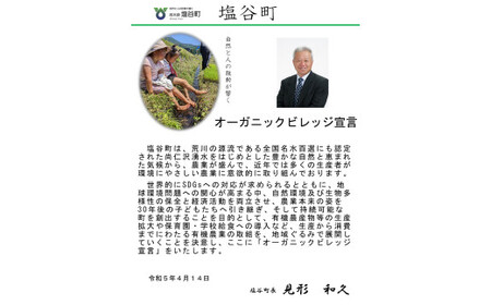 【返礼品なし】栃木県塩谷町 オーガニックビレッジ 環境にやさしい農業推進支援 応援寄附金