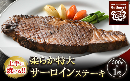 上手に焼ける！！柔らか特大サーロインステーキ 300g×1枚 ｜ 国産 牛肉 肉 お肉 ステーキ 冷凍 栃木県 那須町 〔P-136〕 ※着日指定不可