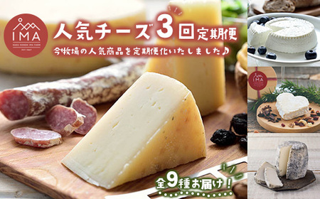 【定期便3ヵ月】今牧場の人気チーズ詰め合わせセット | チーズ 食べ比べ セット おつまみ 晩酌 乳製品 那須 栃木県 那須町〔D-65〕